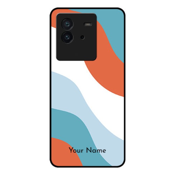 iQOO Neo 6 5G Custom Glass Mobile Case - coloured Waves Design
