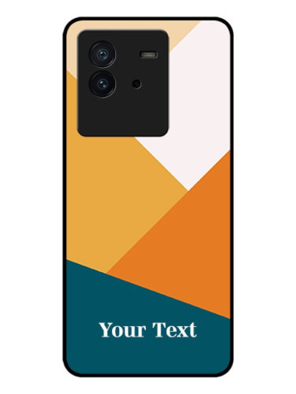 Custom iQOO Neo 6 5G Personalized Glass Phone Case - Stacked Multi-colour Design