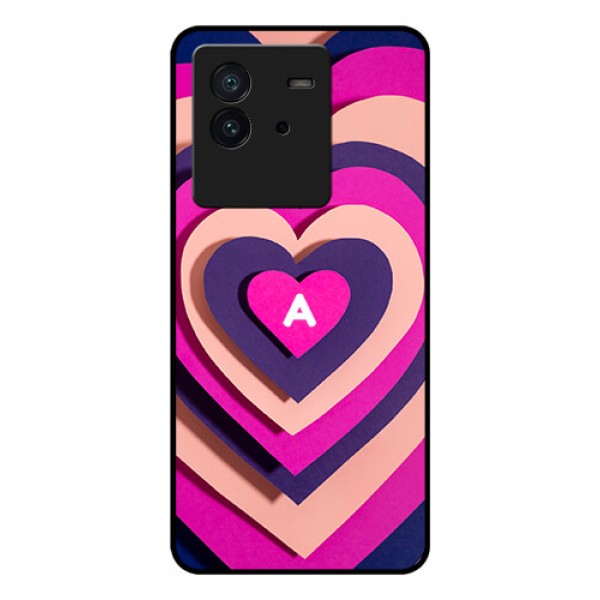 iQOO Neo 6 5G Custom Glass Mobile Case - Cute Heart Pattern Design