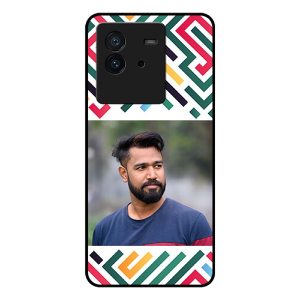 iQOO Neo 6 5G Personalized Glass Phone Case - Colorful Maze Pattern Design iQOO Neo 6 5G Personalized Glass Phone Case - Colorful Maze Pattern Design