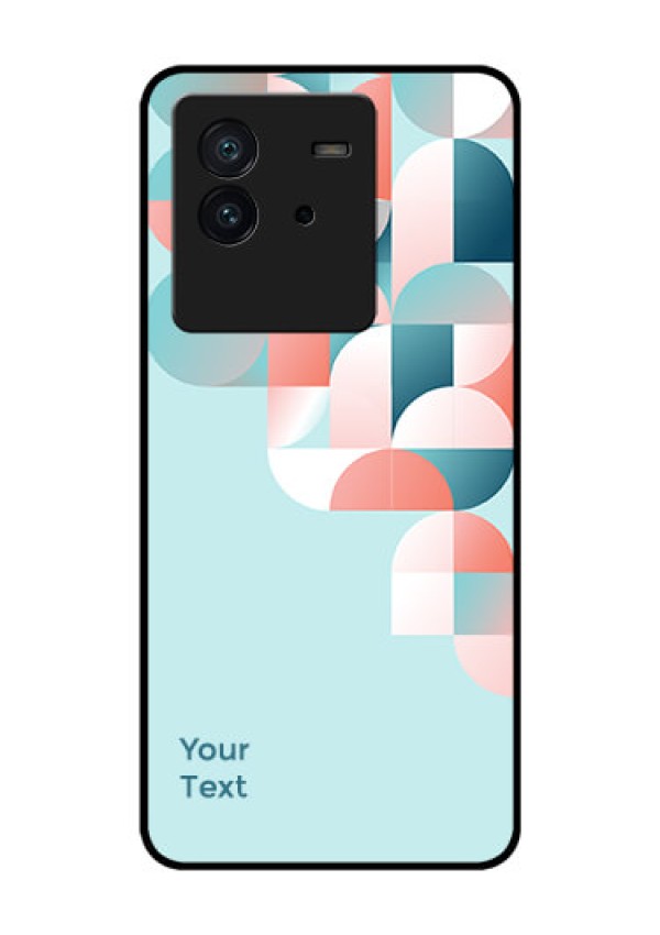 iQOO Neo 6 5G Custom Glass Phone Case - Stylish Semi-circle Pattern Design