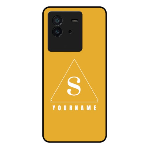 iQOO Neo 6 5G Personalized Glass Phone Case - simple triangle Design