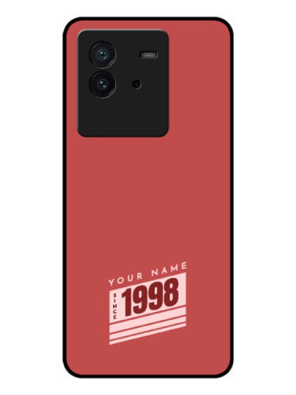 Custom iQOO Neo 6 5G Custom Glass Phone Case - Red custom year of birth Design