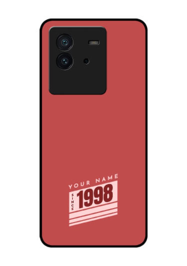 iQOO Neo 6 5G Custom Glass Phone Case - Red custom year of birth Design