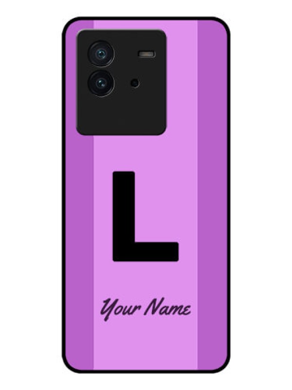 Custom iQOO Neo 6 5G Custom Glass Phone Case - Tricolor custom text Design