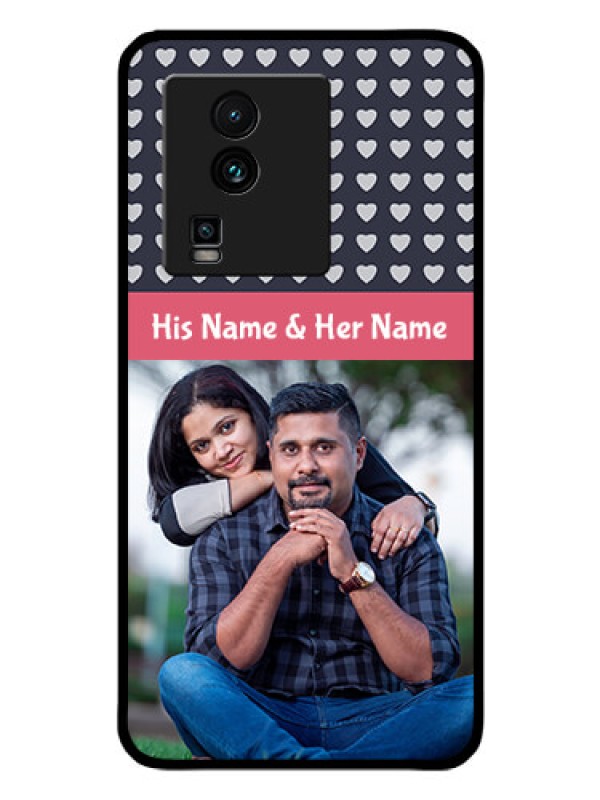 Custom iQOO Neo 7 5G Custom Glass Mobile Case - Love Symbols Design