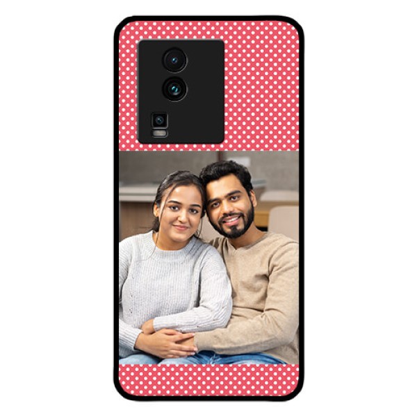 iQOO Neo 7 5G Custom Glass Phone Case - White Dotted Design