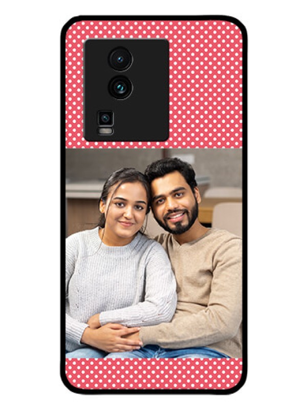 Custom iQOO Neo 7 5G Custom Glass Phone Case - White Dotted Design