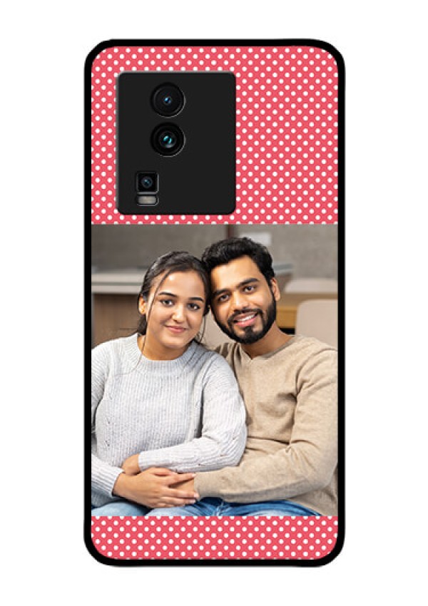 iQOO Neo 7 5G Custom Glass Phone Case - White Dotted Design