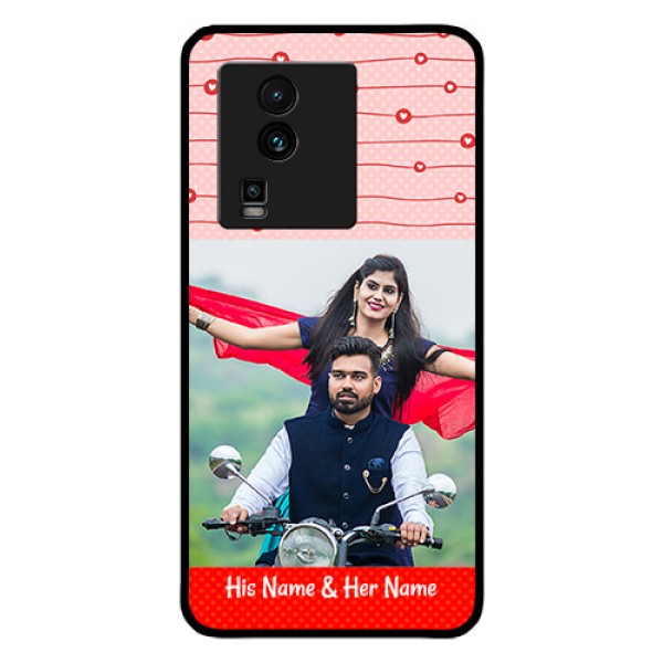 iQOO Neo 7 5G Personalized Glass Phone Case - Red Pattern Case Design iQOO Neo 7 5G Personalized Glass Phone Case - Red Pattern Case Design