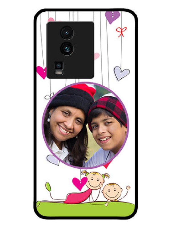 Custom iQOO Neo 7 5G Photo Printing on Glass Case - Cute Kids Phone Case Design