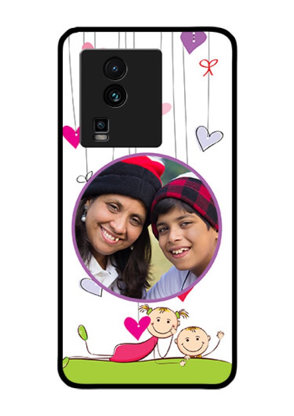 iQOO Neo 7 5G Photo Printing on Glass Case - Cute Kids Phone Case Design