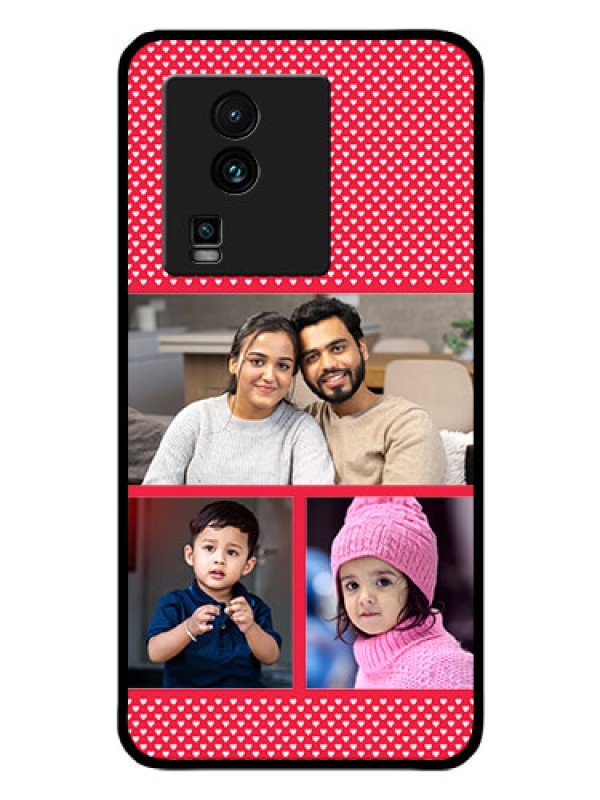 Custom iQOO Neo 7 5G Personalized Glass Phone Case - Bulk Pic Upload Design