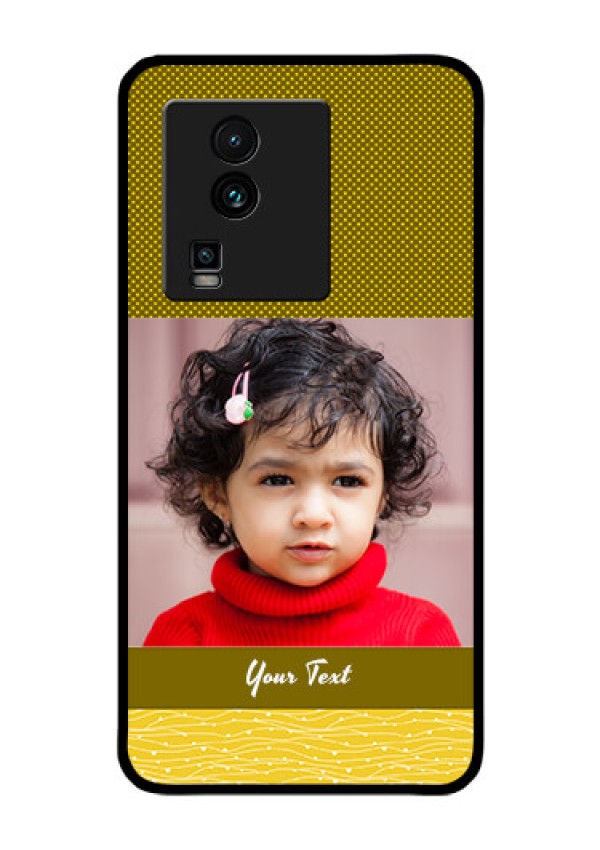 iQOO Neo 7 5G Custom Glass Phone Case - Simple Green Color Design