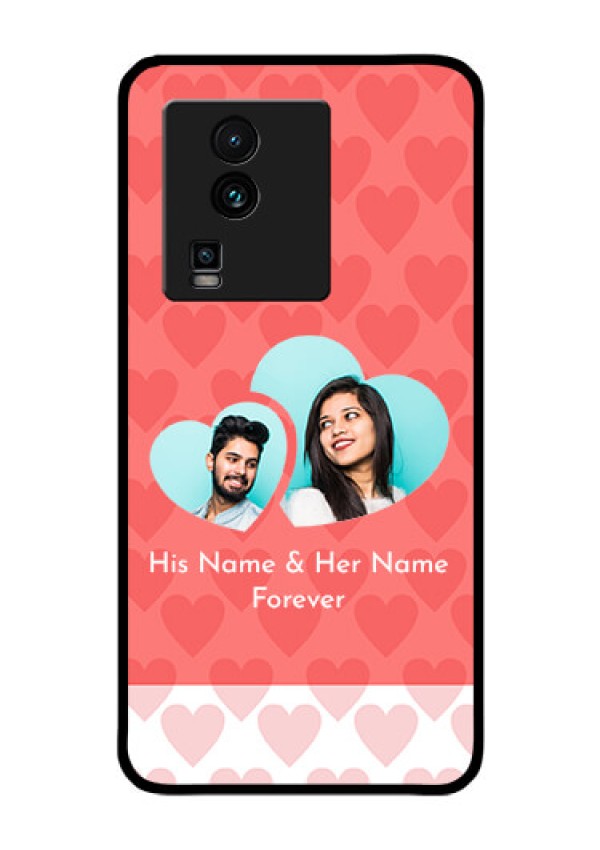 iQOO Neo 7 5G Personalized Glass Phone Case - Couple Pic Upload Design