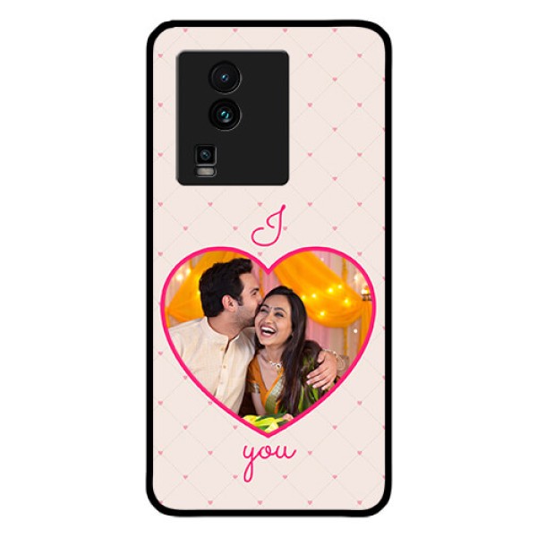 iQOO Neo 7 5G Custom Glass Mobile Case - Heart Shape Design