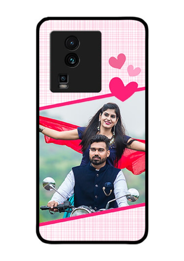 iQOO Neo 7 5G Custom Glass Phone Case - Love Shape Heart Design