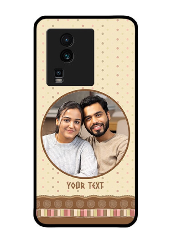 iQOO Neo 7 5G Custom Glass Mobile Case - Brown Dotted Mobile Case Design