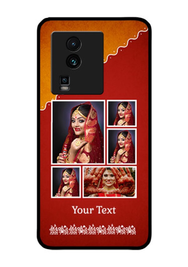 iQOO Neo 7 5G Personalized Glass Phone Case - Wedding Pic Upload Design