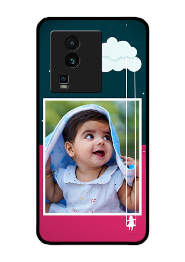 iQOO Neo 7 5G Custom Glass Phone Case - Cute Girl with Cloud Design