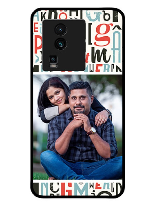 Custom iQOO Neo 7 5G Personalized Glass Phone Case - Alphabet Design
