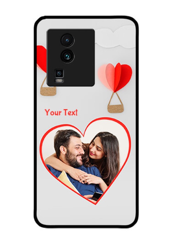iQOO Neo 7 5G Custom Glass Mobile Case - Parachute Love Design