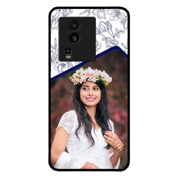 iQOO Neo 7 5G Personalized Glass Phone Case - Premium Floral Design