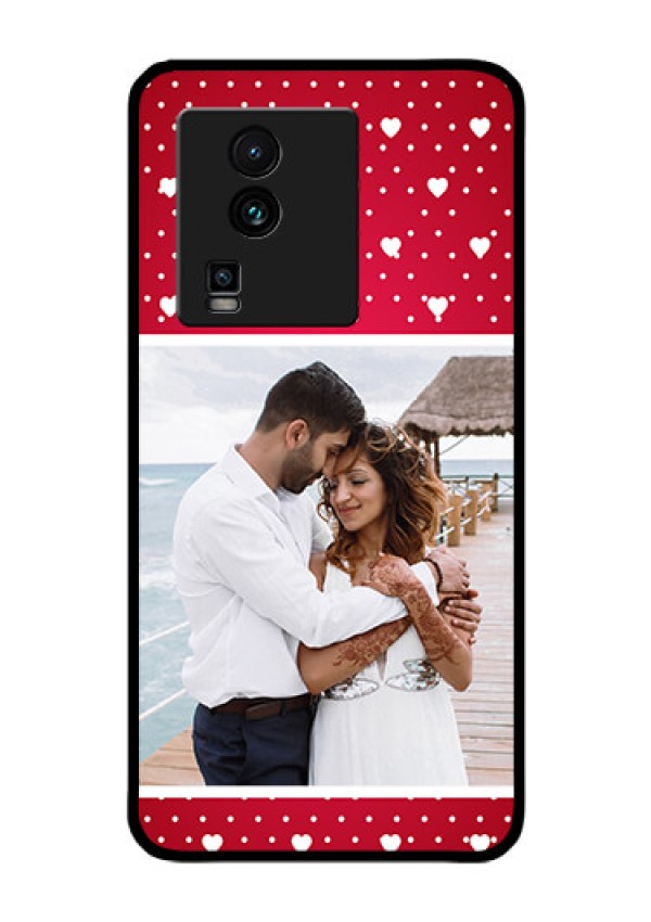 iQOO Neo 7 5G Photo Printing on Glass Case - Hearts Mobile Case Design