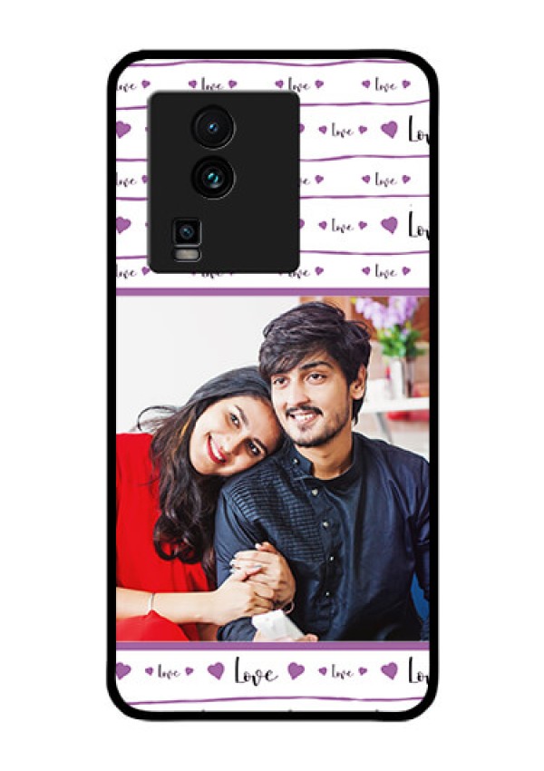 iQOO Neo 7 5G Custom Glass Mobile Case - Couples Heart Design