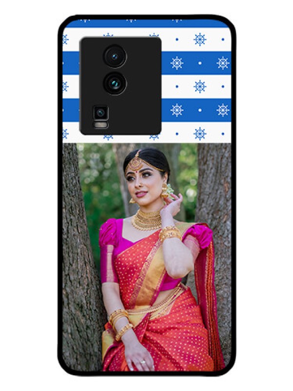 Custom iQOO Neo 7 5G Photo Printing on Glass Case - Snow Pattern Design