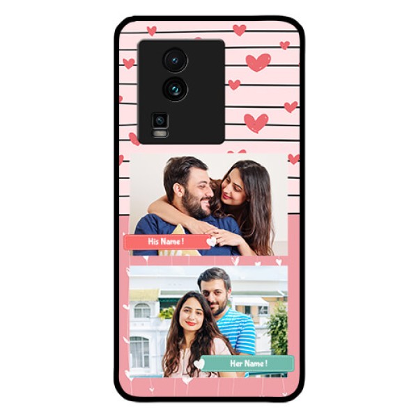 iQOO Neo 7 5G Custom Glass Mobile Case - Photo with Heart Design