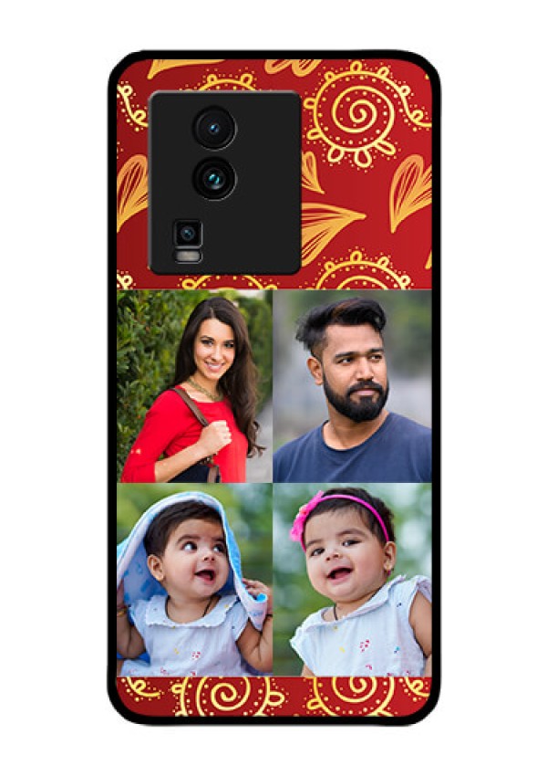 iQOO Neo 7 5G Photo Printing on Glass Case - 4 Image Traditional Design