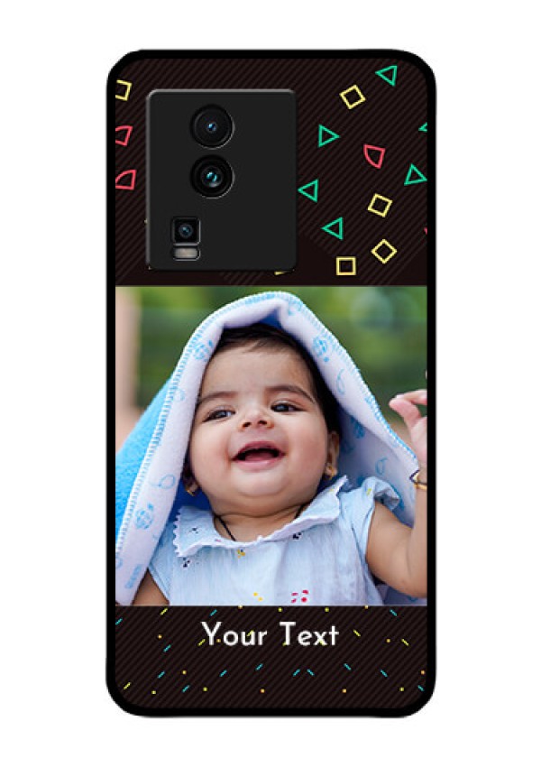 iQOO Neo 7 5G Custom Glass Phone Case - with confetti birthday design