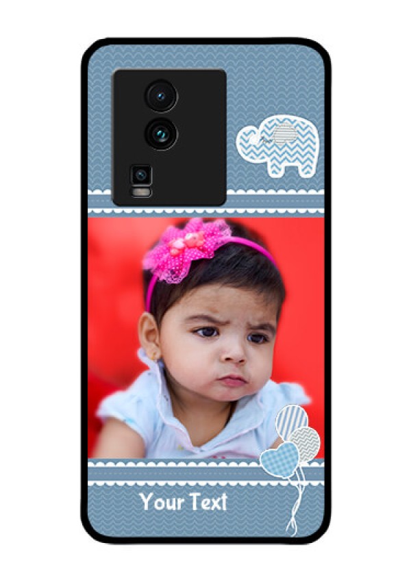 iQOO Neo 7 5G Photo Printing on Glass Case - with Kids Pattern Design
