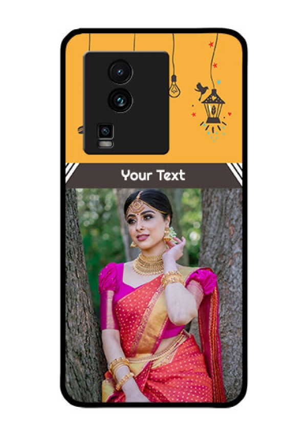 iQOO Neo 7 5G Custom Glass Mobile Case - with Family Picture and Icons