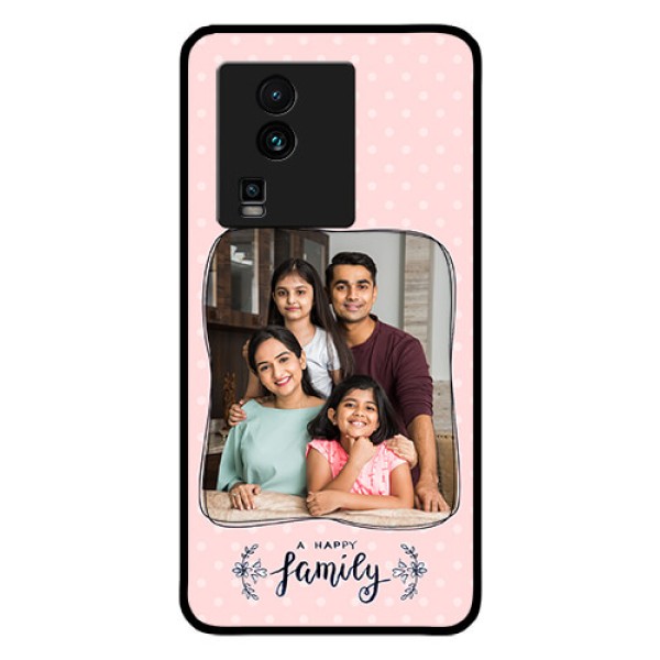 iQOO Neo 7 5G Custom Glass Phone Case - Family with Dots Design