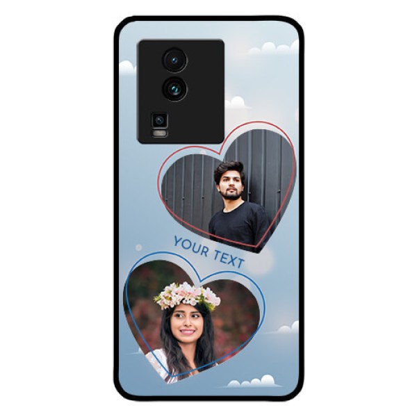 iQOO Neo 7 5G Custom Glass Mobile Case - Blue Color Couple Design