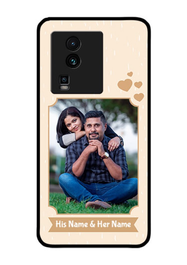 iQOO Neo 7 5G Custom Glass Phone Case - with confetti love design