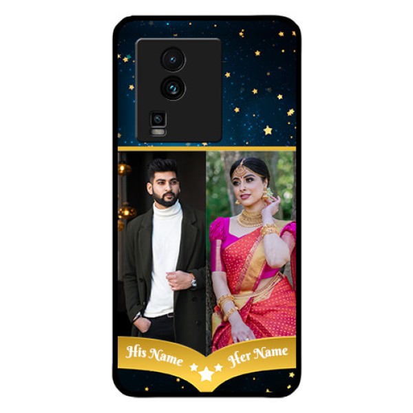 iQOO Neo 7 5G Custom Glass Phone Case - Galaxy Stars Backdrop Design