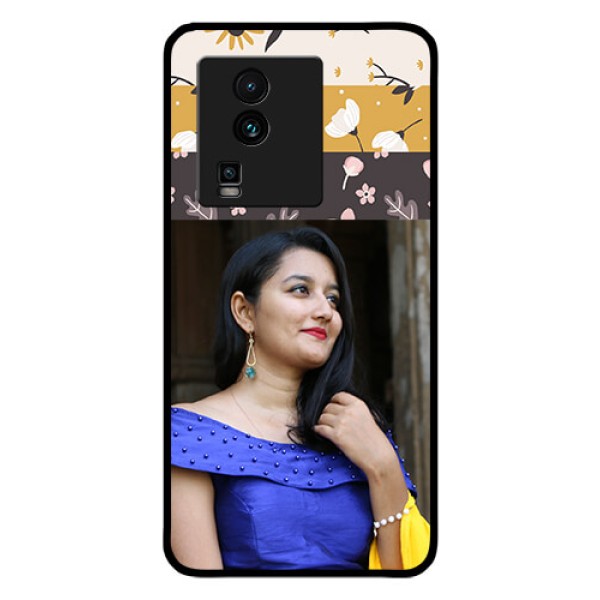 iQOO Neo 7 5G Custom Glass Phone Case - Stylish Floral Design