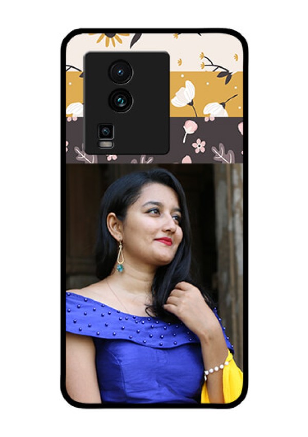 iQOO Neo 7 5G Custom Glass Phone Case - Stylish Floral Design