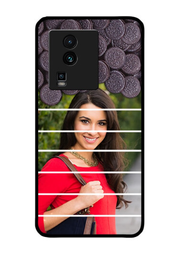 iQOO Neo 7 5G Custom Glass Phone Case - with Oreo Biscuit Design