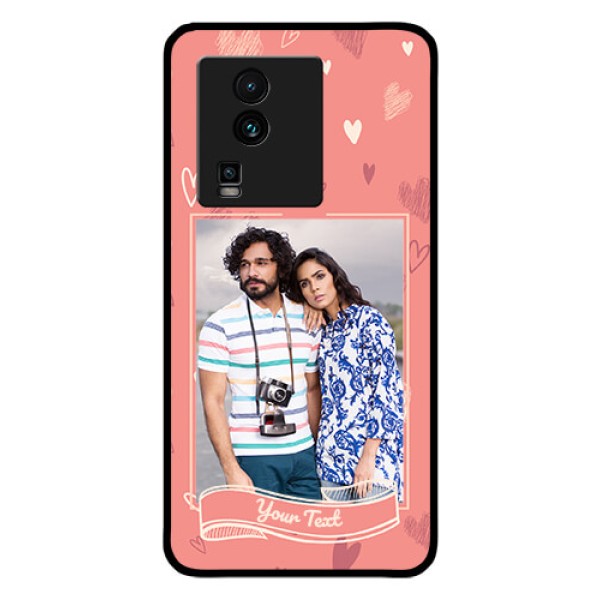 iQOO Neo 7 5G Custom Glass Phone Case - Love doodle art Design