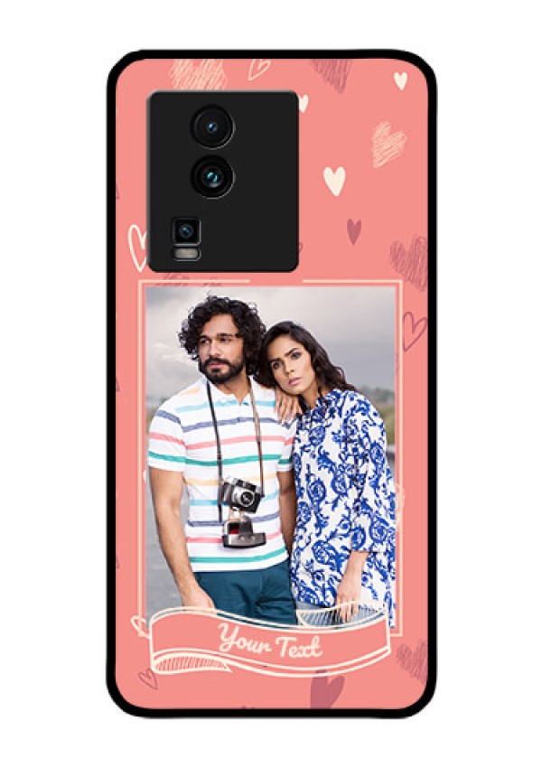 iQOO Neo 7 5G Custom Glass Phone Case - Love doodle art Design