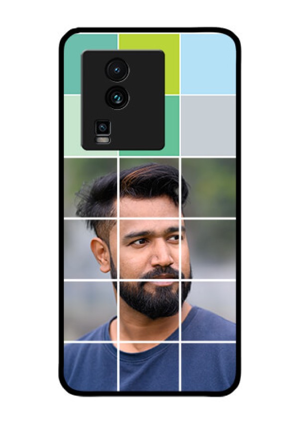 iQOO Neo 7 5G Photo Printing on Glass Case - with white box pattern