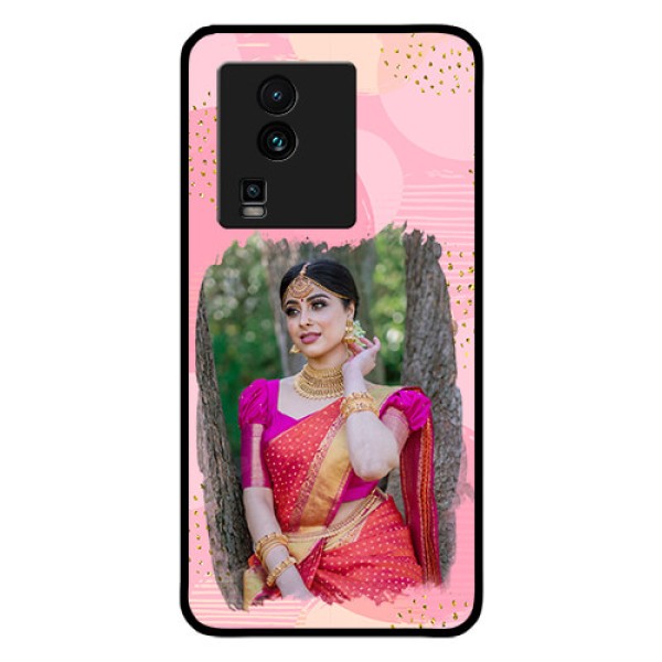 iQOO Neo 7 5G Personalized Glass Phone Case - Gold Glitter Splash Design iQOO Neo 7 5G Personalized Glass Phone Case - Gold Glitter Splash Design