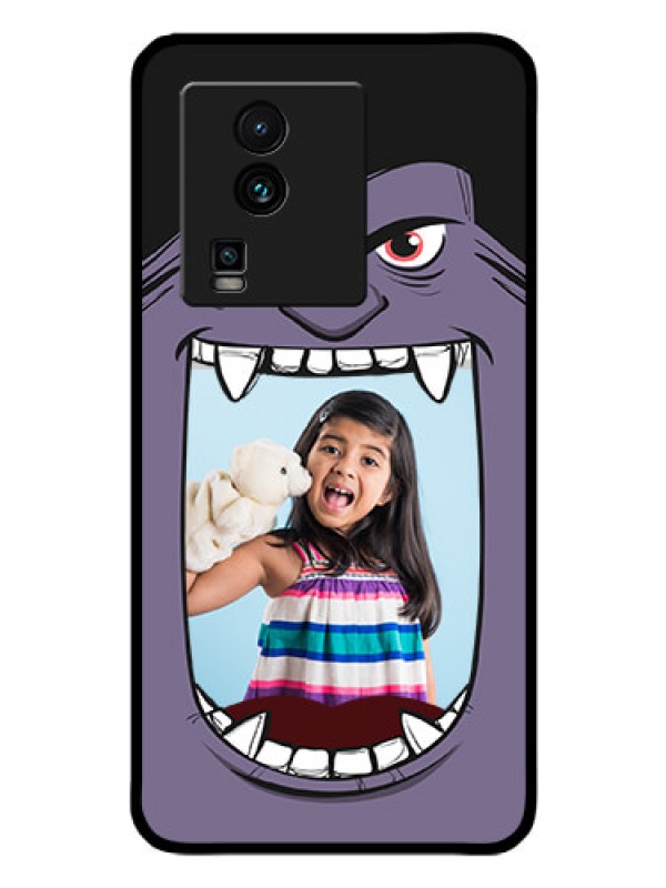Custom iQOO Neo 7 5G Custom Glass Phone Case - Angry Monster Design