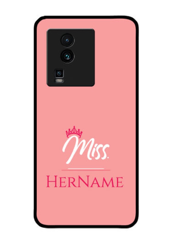 iQOO Neo 7 5G Custom Glass Phone Case Mrs with Name