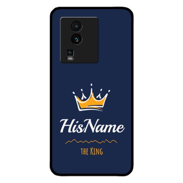iQOO Neo 7 5G Glass Phone Case King with Name