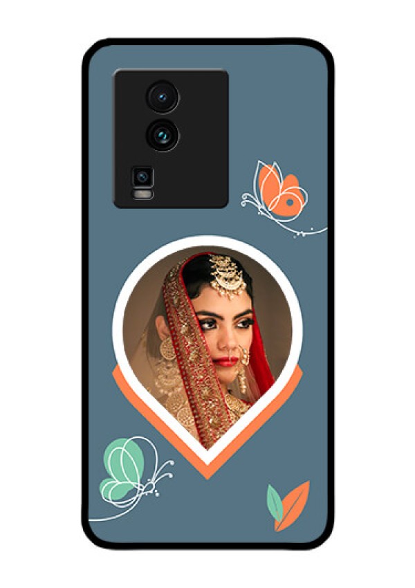 iQOO Neo 7 5G Custom Glass Mobile Case - Droplet Butterflies Design